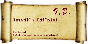 István Dániel névjegykártya